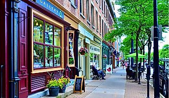 Street view at Skaneateles, New York. Editorial credit: PQK / Shutterstock.com