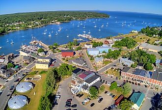 Overlooking Belfast, Maine.