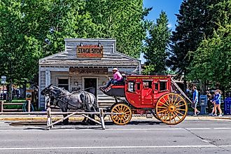 A charming scene from downtown Jackson, Wyoming. (Image credit randy andy via Shutterstock)