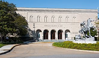 The Chrysler Museum of Art, a museum located on the border of the Ghent District and downtown Norfolk. Editorial credit: Sherry V Smith / Shutterstock.com