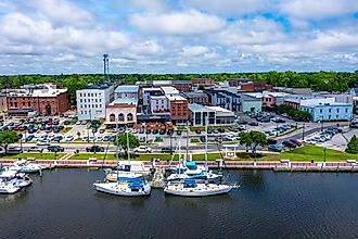 The marina in Washington, North Carolina.