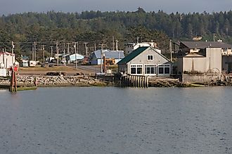 Buildings in La Push beach area, La Push, Washington