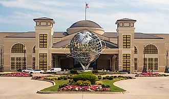 WinStar World Casino and Resort exterior in daytime. Image credit Victoria Ditkovsky via Shutterstock.