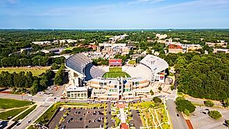 Memorial Stadium on the Clemson University Campus in Clemson, South Carolina. Image credit: Chad Robertson Media / Shutterstock.com.