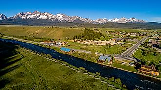 The beautiful town of Stanley, Idaho.