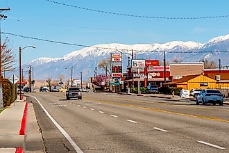 Street view in Bishop, California. Editorial credit: 4kclips / Shutterstock.com.