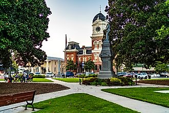 The beautiful courthouse square in Covington, Georgia. Image credit: Georges_Creations / Shutterstock.com.