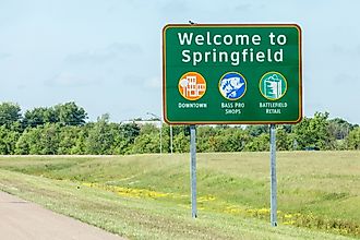Springfield is one of the most commonly used town names in the entire United States. Pictured here: Springfield, Missouri. Editorial credit: mrcmos / Shutterstock.com.