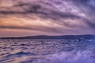 The Sunda Strait in Indonesia.