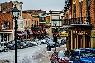 Downtown Galena, Illinois. Editorial credit: StelsONe / Shutterstock.com.