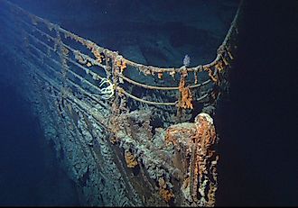 The bow of Titanic. Courtesy of NOAA/Institute for Exploration/University of Rhode Island (NOAA/IFE/UR