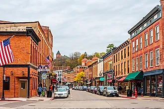 Historical Main Street in Galena, Illinois. Editorial credit: Nejdet Duzen / Shutterstock.com