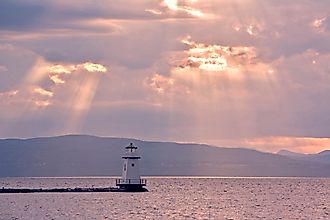 Lighthouse on Lake Champlain.