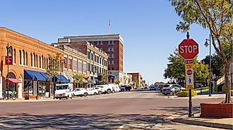 Main street in Bartlesville, Oklahoma, via Roberto Galan / Shutterstock.com