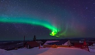 Aurora borealis over Fairbanks, Alaska.