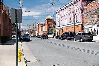 Historic buildings in the town of Martinsburg, West Virginia. Editorial credit: Kosoff / Shutterstock.com