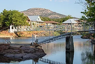 The town of Medicine Park, Oklahoma.