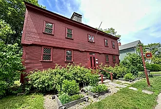 Hyland House in Guilford, Connecticut. Editorial credit: Rachel Rose Boucher / Shutterstock.com