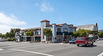 Street view in Half Moon Bay, California