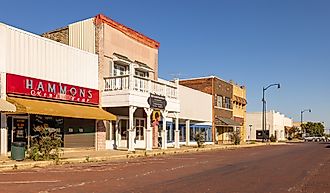 Old business district on Main Street in Seminole, Oklahoma. Editorial credit: Roberto Galan / Shutterstock.com