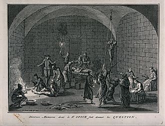 A torture chamber of the Spanish Inquisition