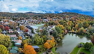 Aerial view of Blowing Rock, North Carolina. Editorial credit: Jeffery Scott Yount / Shutterstock.com