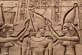 The crowning of Ptolemy IV.