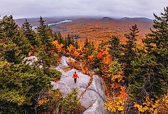 Fall foliage on Owl Head Mountain, Groton State Forest, Vermont.