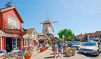 Main Street in Solvang, California. Image credit: HannaTor / Shutterstock.com.