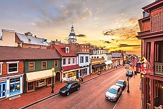 Downtown Annapolis, Maryland.