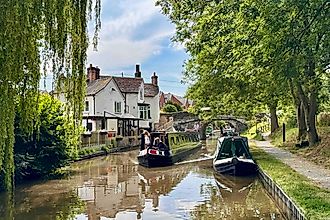 Taking a ride down the Shropshire Union Canal with four old friends. Credit: Bryan Dearsley
