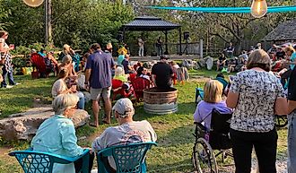 Live music at Bigfork's Monday Market. Photo: Andrew Douglas.