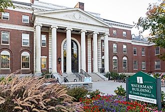Waterman Building, University of Vermont, Burlington, VT. Editorial credit: Bob LoCicero / Shutterstock.com