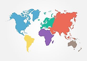 Continents of the world.
