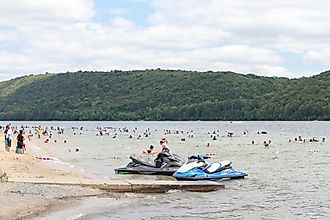 Beltzville State Park in Lehighton, Pennsylvania. Editorial credit: Helen89 / Shutterstock.com.