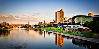 View of the Adelaide skyline in Australia. Editorial credit: Neale Cousland / Shutterstock.com