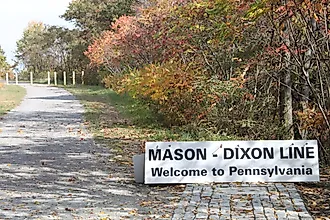 Mason-Dixon Line in Somerset County, Pennsylvania. 