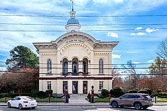 The Caswell County Courthouse in Yanceyville, North Carolina.