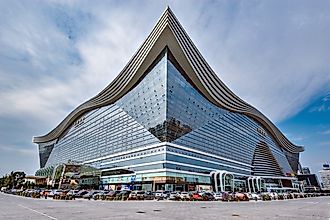 The New Century Global Center in Chengdu, China, is the world's largest building by square footage. Editorial credit: Serjio74 / Shutterstock.com.