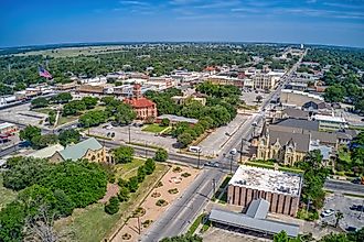  Overlooking Gonzales, Texas.