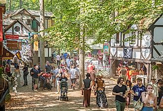 The annual Maryland Renaissance Festival in Crownsville, Maryland. Image credit TJ Brown via Shutterstock