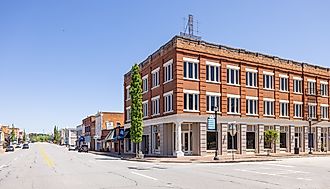 Old business district on Commerce Street in Hawkinsville, Georgia. Editorial credit: Roberto Galan / Shutterstock.com