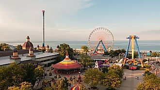 Cedar Point in Sandusky, Ohio. Editorial credit: Amp.pan / Shutterstock.com.