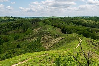 Loess Hills Forest Overlook in Iowa.