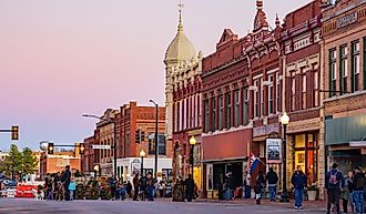 The downtown area of Guthrie with its historical buildings. Editorial credit: Kit Leong / Shutterstock.com.