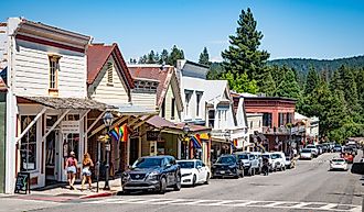 Beautiful Broad Street in Nevada City, California. Image credit: Chris Allan / Shutterstock.com. 
