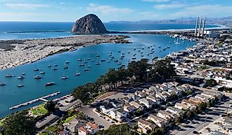 Morro Bay, California, USA: Downtown cityscape. Editorial credit: ByDroneVideos / Shutterstock.com