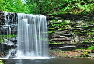 Harrison Wrights Fall in Ricketts Glen. Image credit LHBLLC via Shutterstock