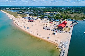 Frankfort North Breakwater Lighthouse in Frankfort, Michigan