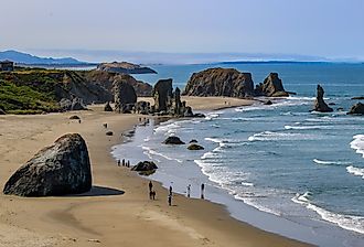 Overlooking Bandon Beach, Oregon.